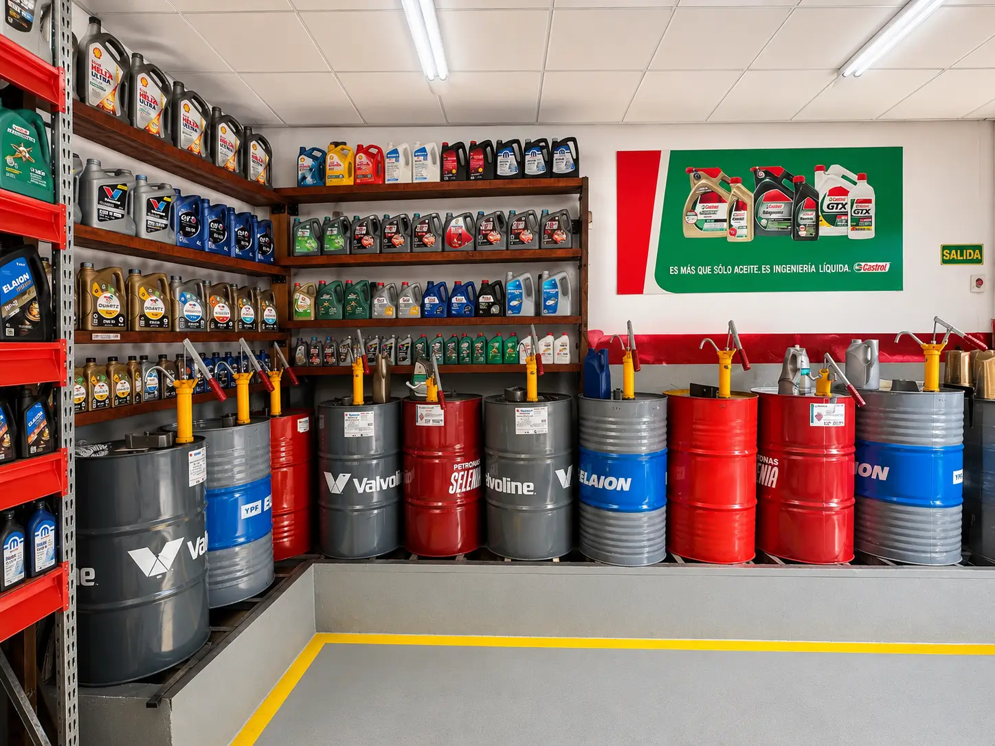 Interior Lubricentro O'Higgins